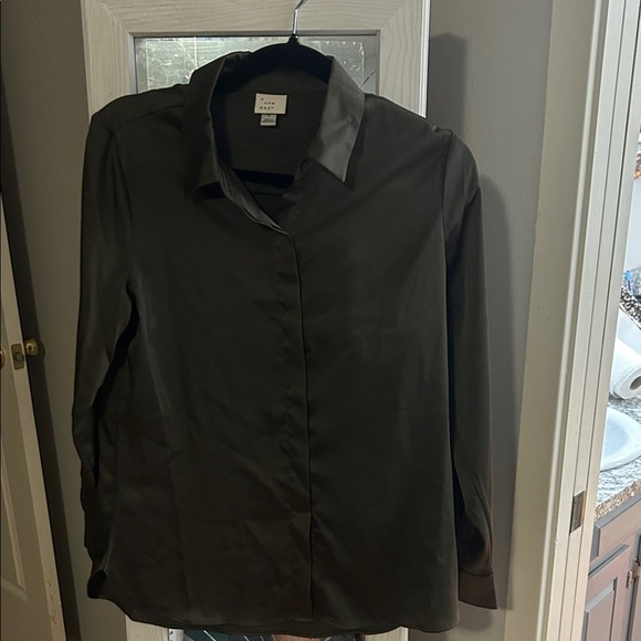 A New Day olive green Blouse - Picture 1 of 5
